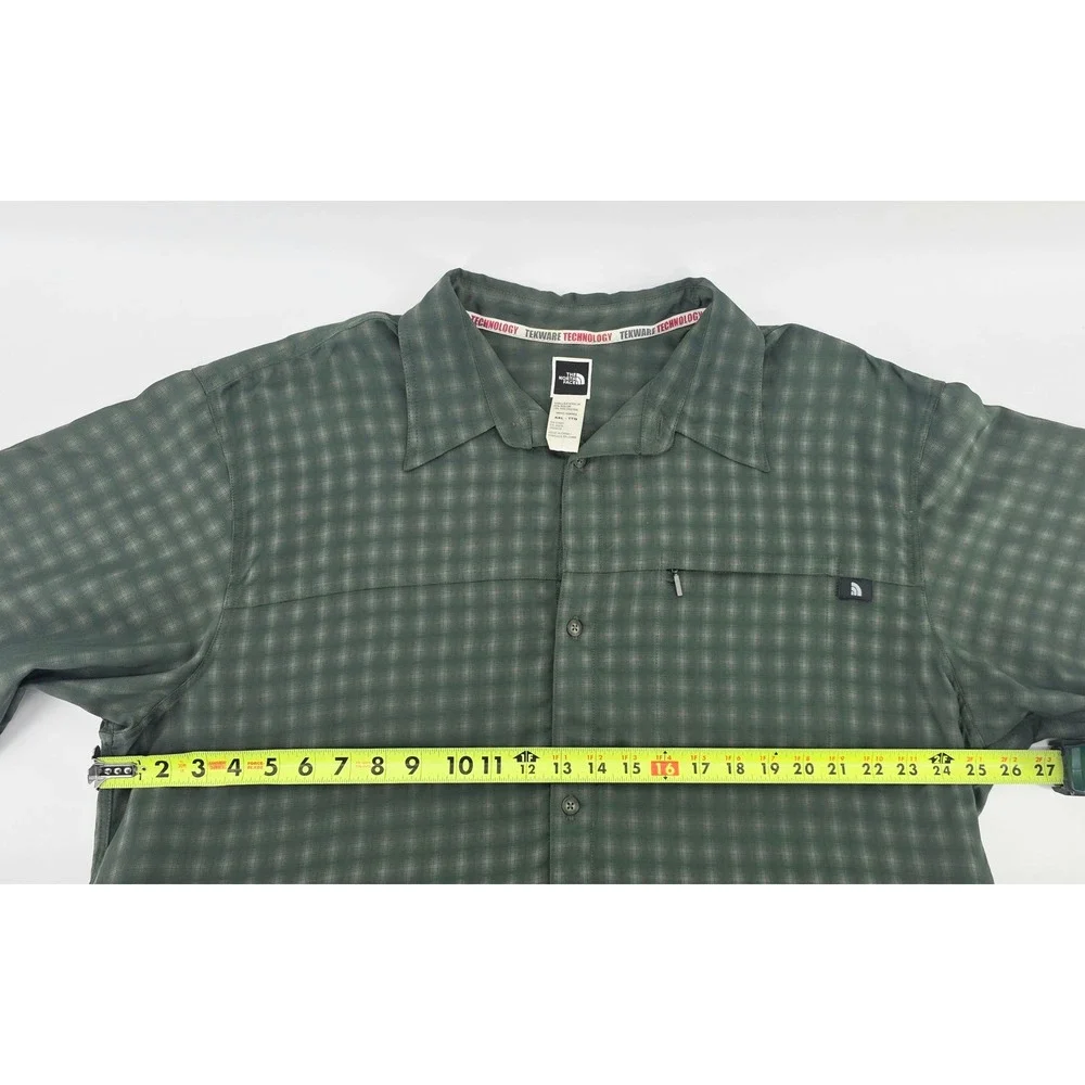 The North Face Tekware Shirt Gorpcore Vintage Mens Size XXL Short Sleeve Green